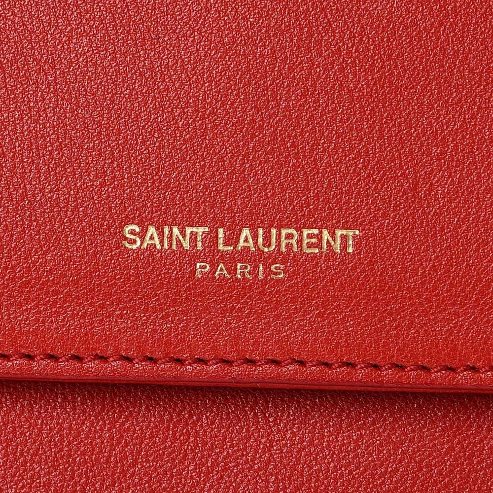 Saint Laurent Calfskin Medium Moujik Top Handle Bag Lipstick - Picture 5 of 12